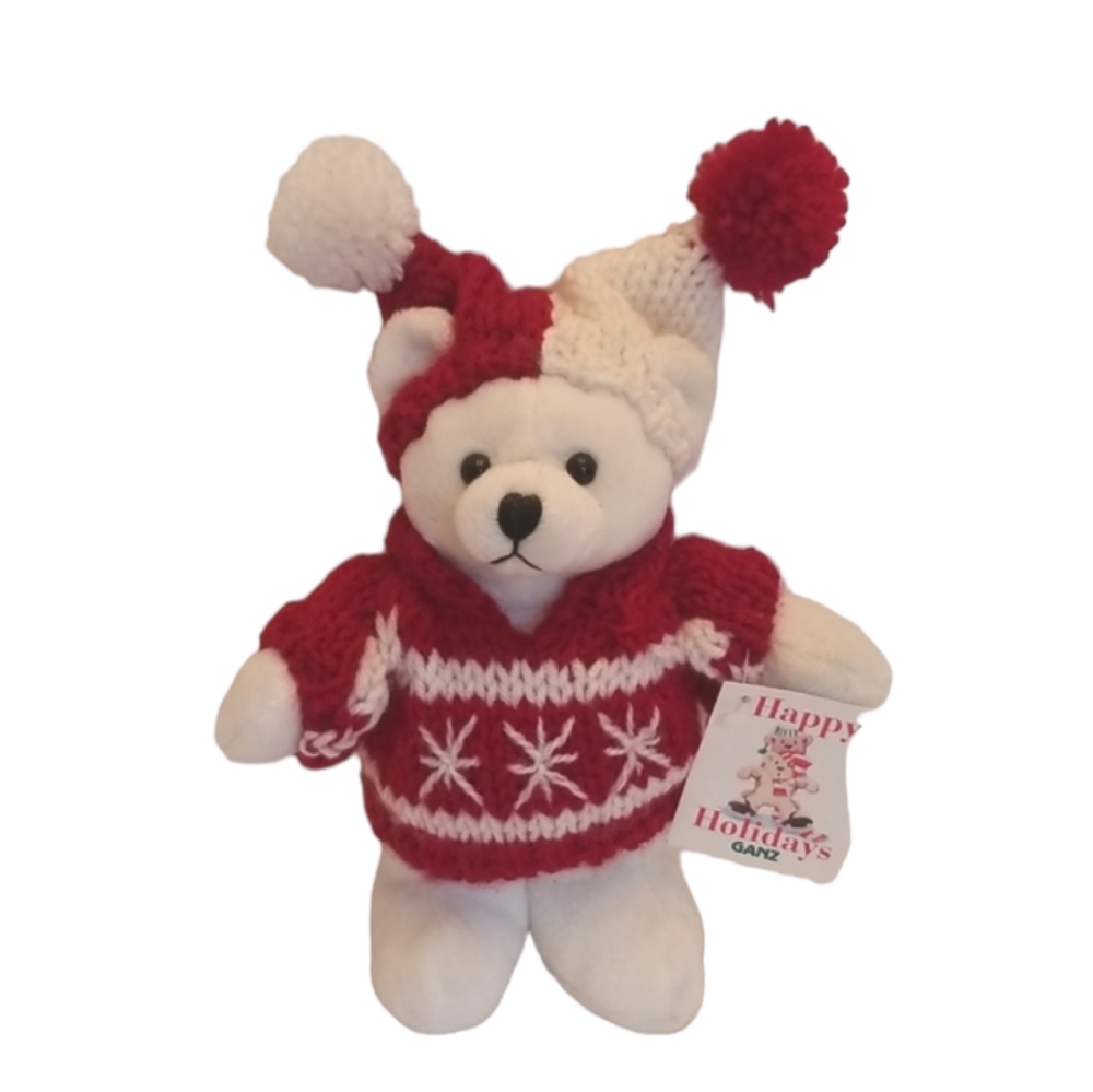 Vintage Ganz Happy Holidays Teddy Bear Plush 1999 with Tag